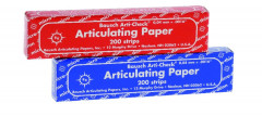 Papier d’occlusion Arti-Check BAUSCH - Les carnets de bandes droites 200 feuilles - Bleu