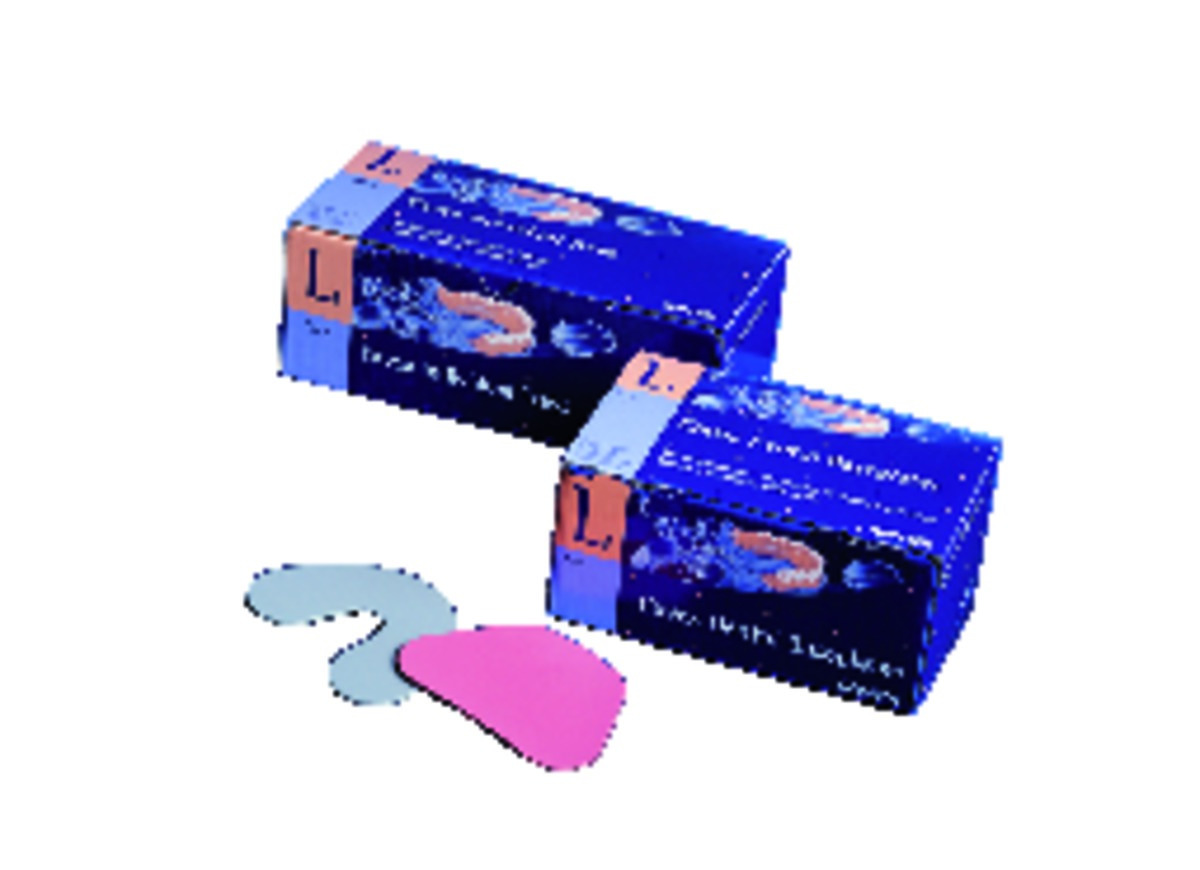 Plaques bases CAVEX - Simple épaisseur - 1,3 mm - Roses - La boîte de 100 - Inférieures