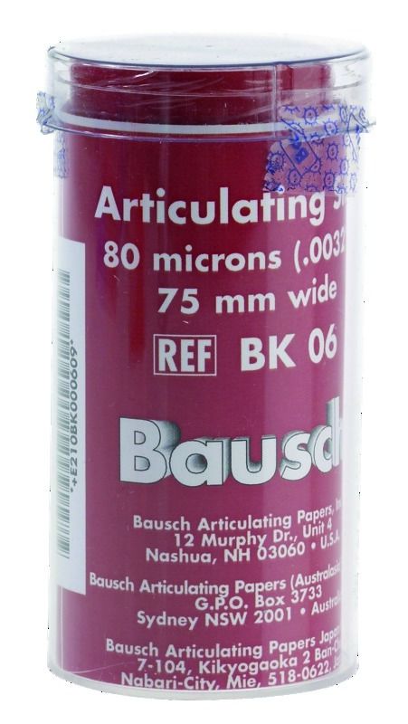 BK06 SOIE A ARTICULER ROUGE 80 MIC.80MM 3M  BAUSCH