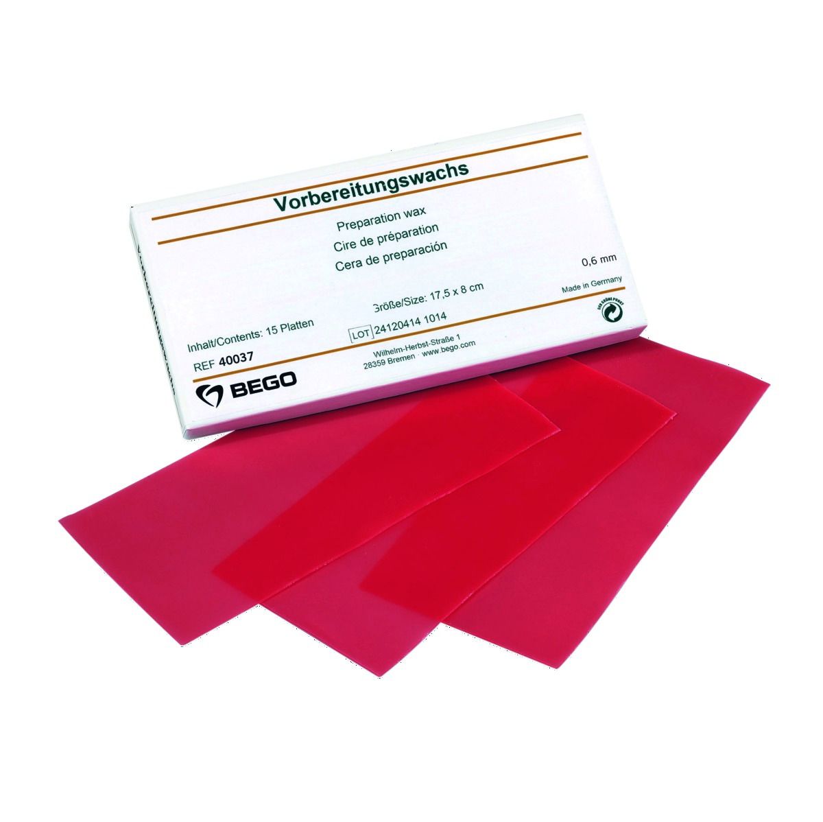Cire de préparation 0,6mm (150g) BEGO