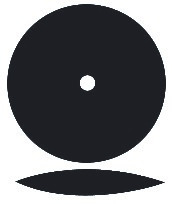 Caoutchouc DEDECO - Lentille - noire 4940 - La boîte de 100