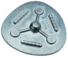 Accessoires articulateurs ASA DENTAL -  La plaque de montage métal