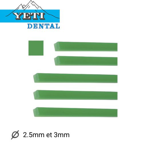 Tiges de coulée cire IQ Quadro stick YETI DENTAL