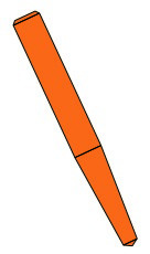 Tenons Cylindro-coniques Empreintes STABYL - Rouges - 3E - par 12