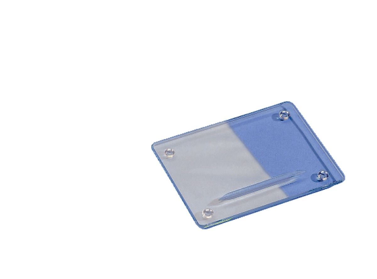 Plaque de verre MESTRA - 160 x 120 x 6 mm rainurée - L'unité