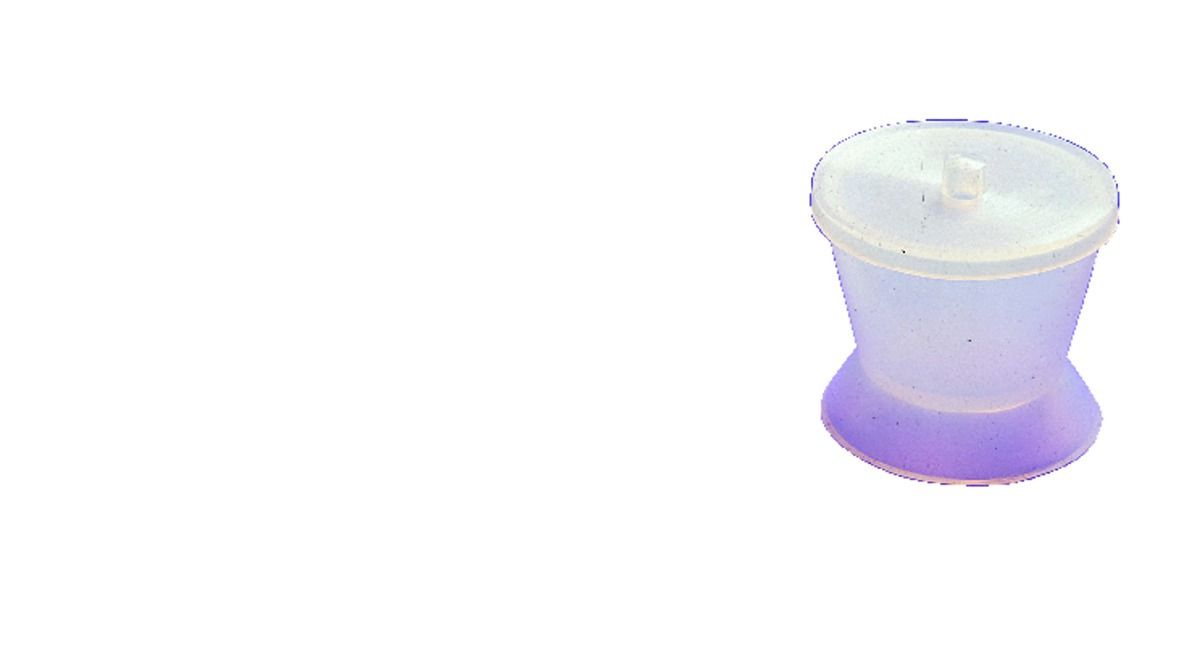 Godet silicone transparent MESTRA - Le godet extra large