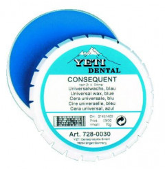 Cire Consequent Universelle Yeti Dental Bleue - la boîte de 70 g
