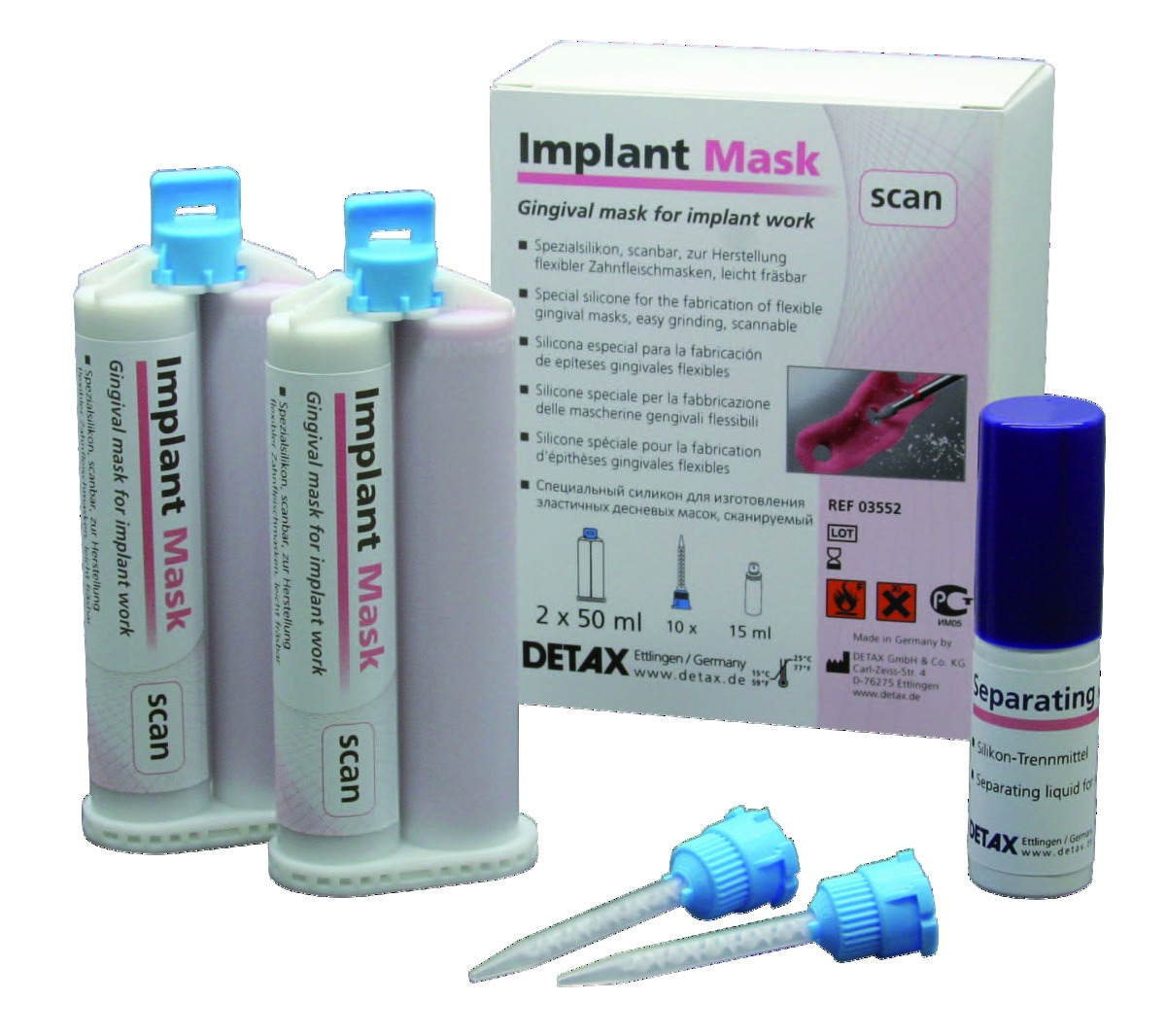 Implant Mask Scan DETAX - Coffret eco - Cartouche de 50 ml