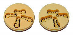 Disques de cire Yeti Dental Beige - rigide - 14 mm