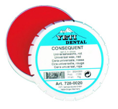 Cire Consequent Universelle Yeti Dental Rouge - la boîte de 70 g