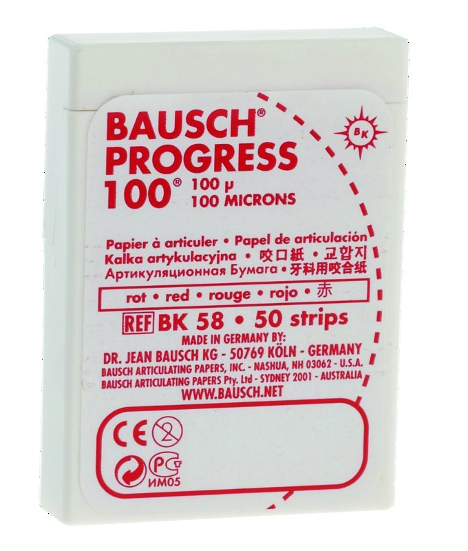 Progress Bandes Prédécoupées BAUSCH - BK58 - rouge - Boîte de 50