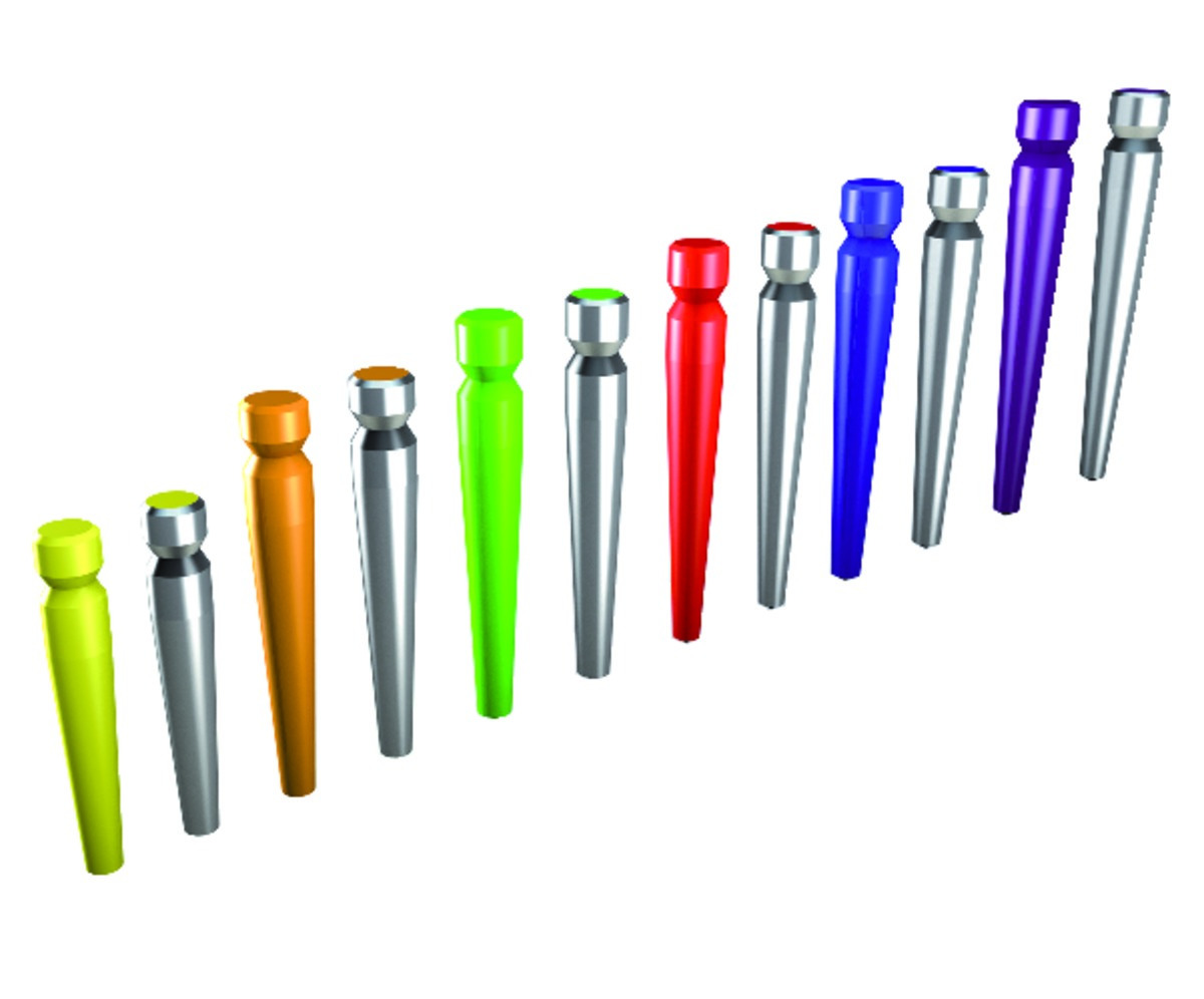 Tenons coniques caLcinabLes DentocLic ITENA - La recharge de 40 - L:12mm - Vert 