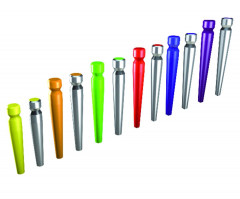 Tenons cylindro-coniques calcinables Dentoclic ITENA - La recharge de 100 - L:15.5mm - Vert 
