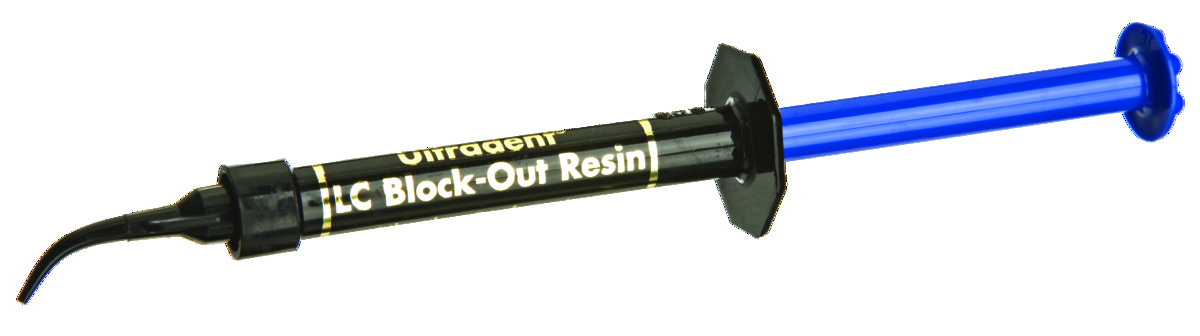 Résine photopolymérisable Lc Block-Out - Recharge - Bleu - Ultradent - 20 x 1,2 ml