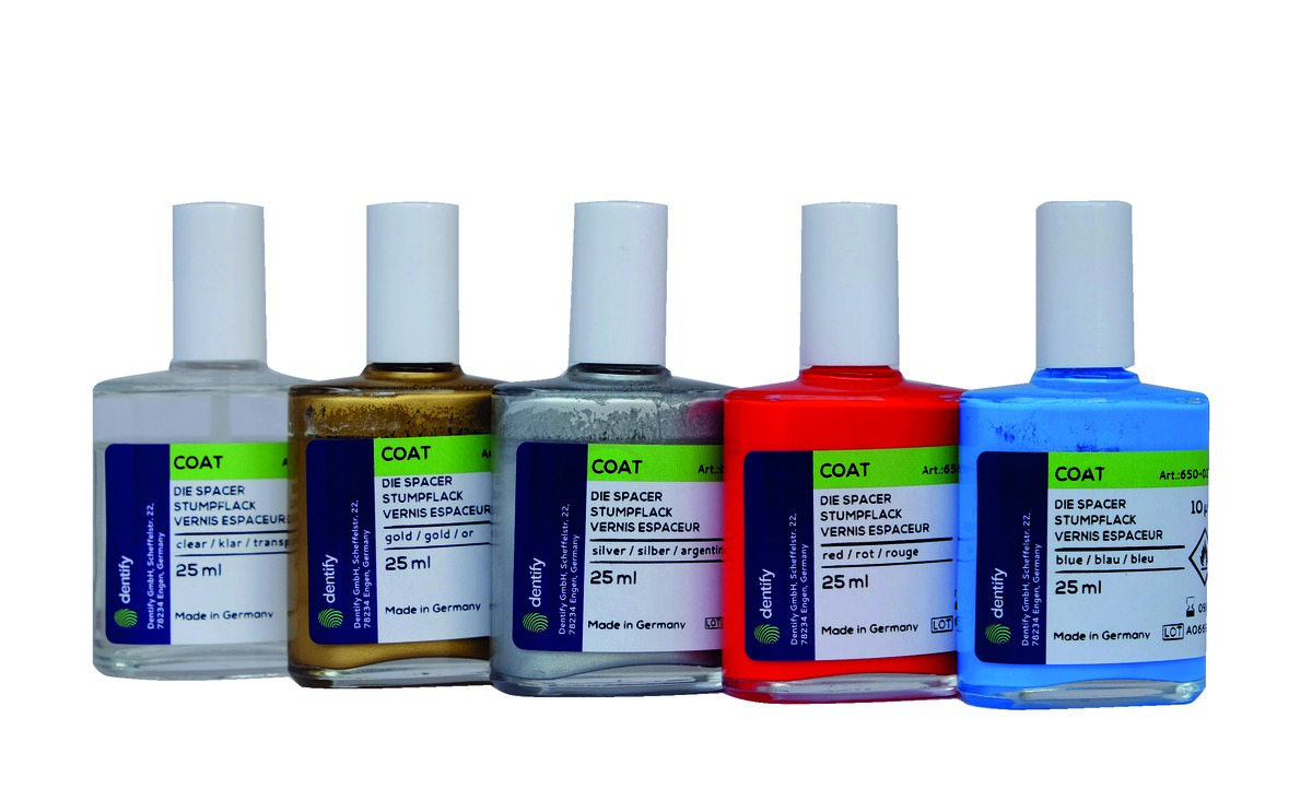 Coat Die Spacer DENTIFY - Rouge - Le flacon de 25 ml