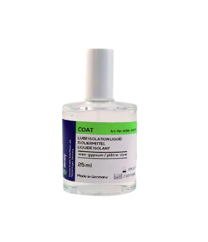 Coat Lube isolant plâtre-cire DENTIFY - Le flacon de 25 ml