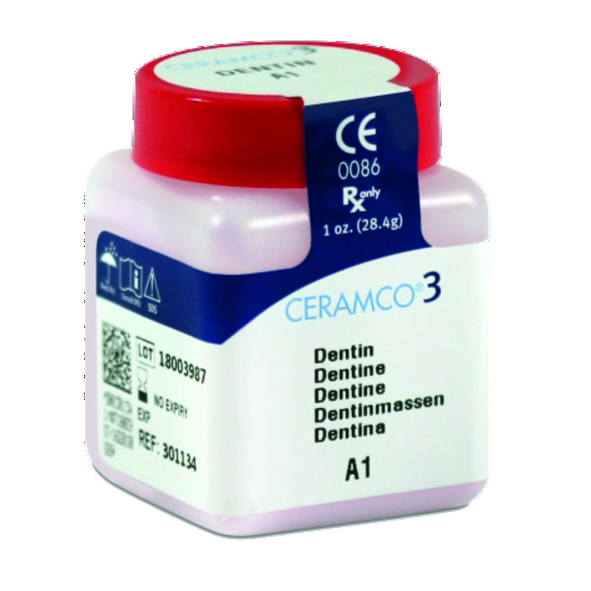 Ceramco 3 Opaque poudre A1 le pot de 50 g