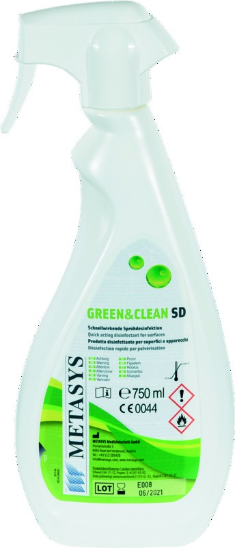 Flacon Pulvérisateur Vide 750ml Pr Green & Clean SD - METASYS