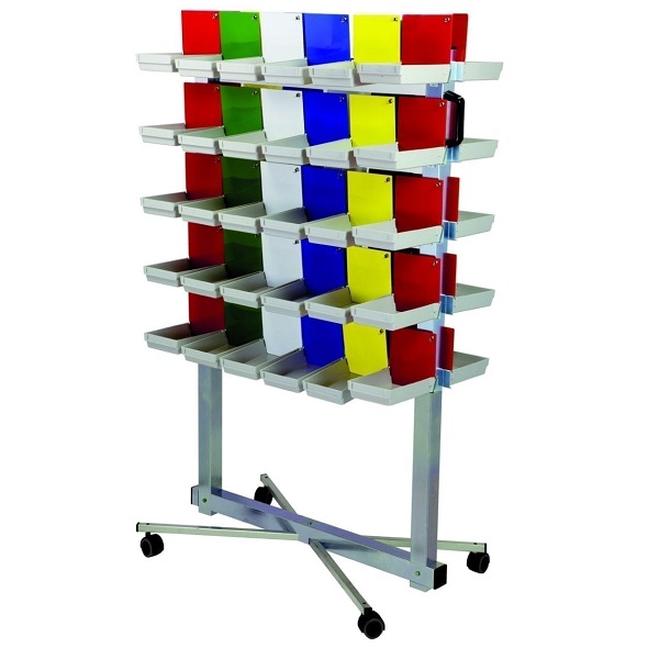 Chariot porte-plateaux + 60 plateaux MESTRA
