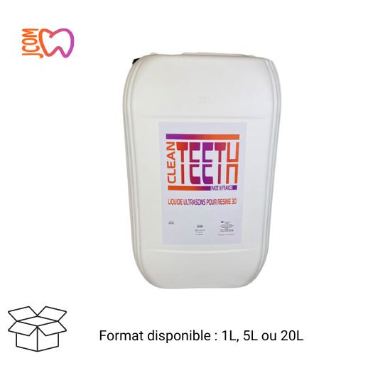 Liquide ultrason pour résine 3D Clean teeth J-COM