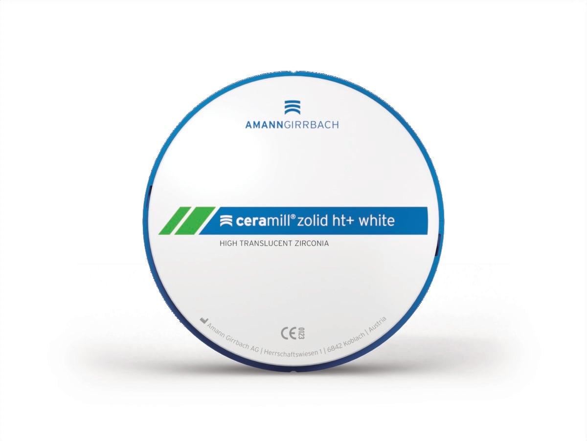 Disque Ceramill Zolid HT+ white 98x25mm AMANN