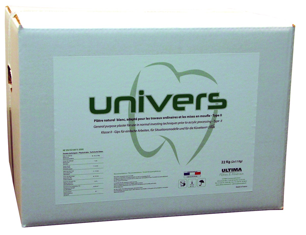 Platre univers mis en moufle + occluseur 22kg