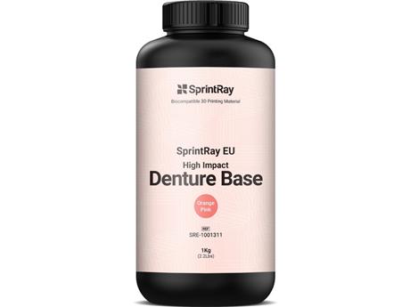 R&eacute;sine d'impression 3DHigh Impact Denture Base Orange Pink Sprintray