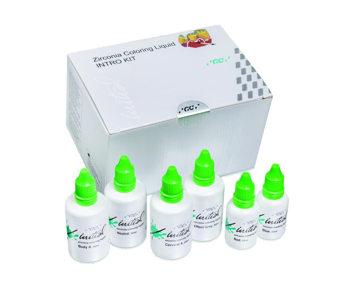 Kit initial zirconia color liquid GC