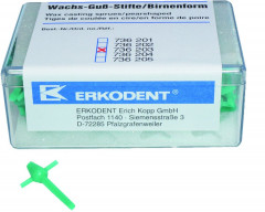 Poires de coulée ERKODENT - La boîte de 100 - Taille 3 – Ø 7 mm