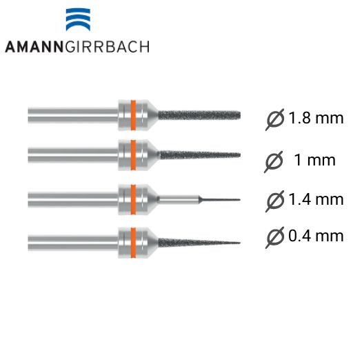 Fraise orange RFID Diamant Amann Girrbach