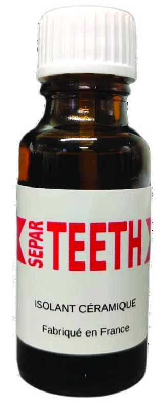 Isolant plâtre/céramique Separ Teeth J-COM flacon  de 20ml + pinceau 