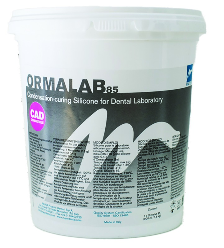 Pot 5Kg silicone par condensation Ormalab 85 + 2 catalyseurs MAJOR