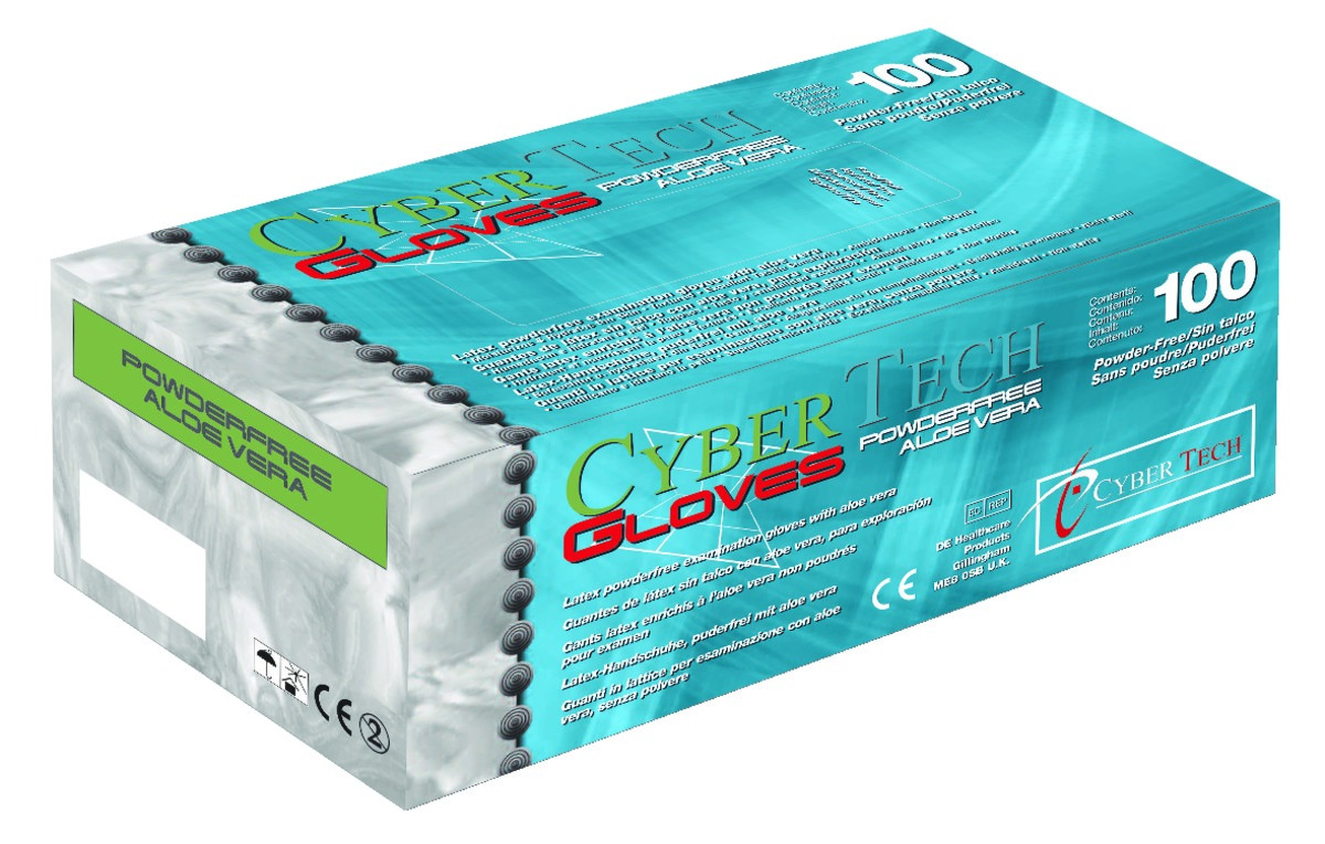 Gants Super Soft Aloé sans poudre CYBERTECH