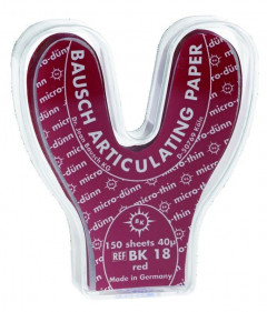 Arti-Check Micromince 40µ BAUSCH - BK18 - rouge - Boîte de 150 feuilles