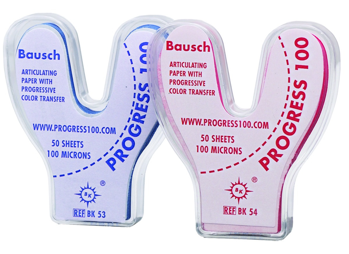 Papier Progress 100, 100µ, BAUSCH - BK54 - rouge - Boîte de 50 feuilles
