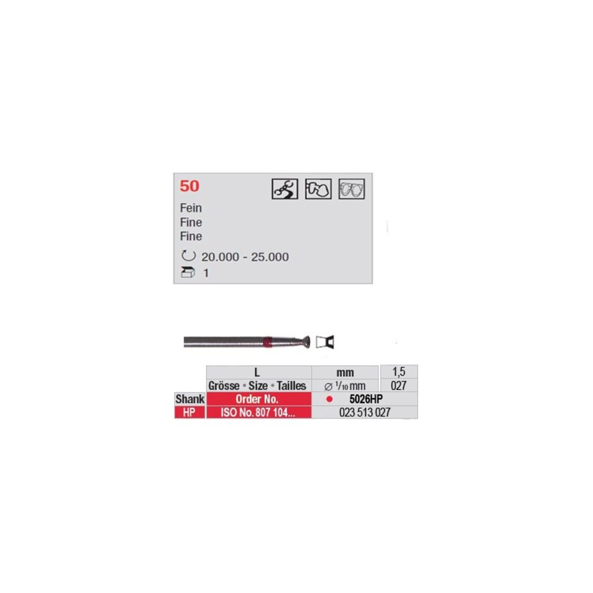 Diamants frittes fins 5026HP