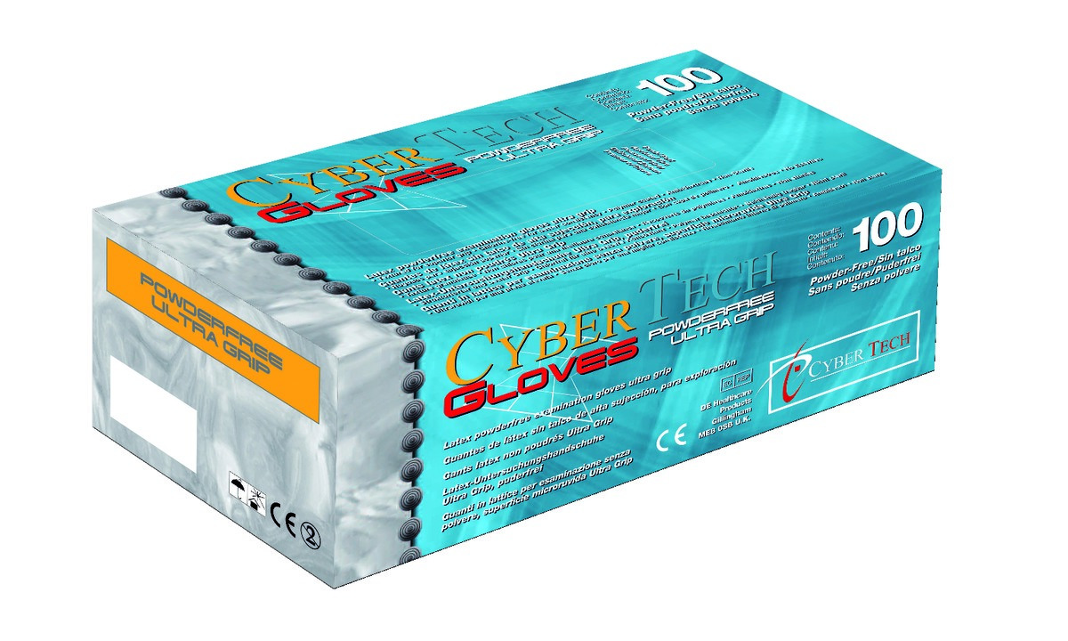 GANTS LATEX SS POUDRE ULTRAGRIP CYBERTECH