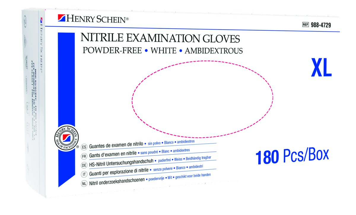 GANTS NITRILE BLANC HENRY SCHEIN